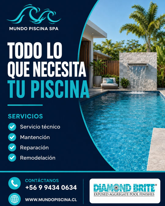 Proyecto de piscina realizado en Chile